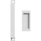 Ekena Millwork 11" Pull Handle & 6" Flush Pull for 1 3/8" Doors, Rocket White GB6001PP3116RW - alternate 1